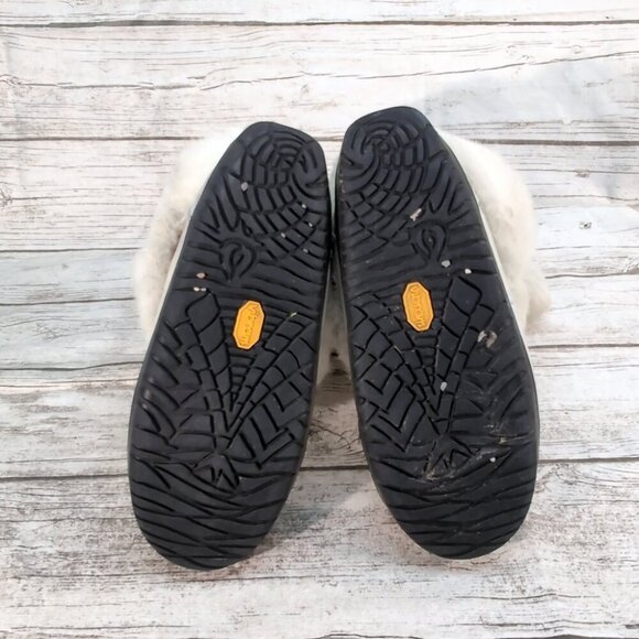 Manitobah Mukluks White Rabbit Fur Leather Winter Boots – Women’s Size 6 - Picture 13 of 14